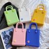 2023Eva Nova Bolsa de Gelatina Bolsa com Furos DIY Flor Fofa Bolsa de Praia de Verão Bolsa Casual de Mão para Mulheres