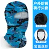 Casco de Motocicleta Transfronterizo Shitu, Absorbente de Sudor, Máscara de Montar de Secado Rápido, Capucha Multifunción con Sensación de Hielo de Seda de Leche para Protección Solar