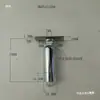 Lámpara de Pared de Hierro con Junta Universal, Cabezal Giratorio, Cabezal de Dirección de Hierro, Accesorios para Lámparas de Pared, Conector Universal con Rosca Interna M10, Brazo Recto de 90 Grados