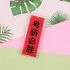 Pingente Chaveiro de Acrílico para Ensino Médio e Vestibular, Acessório DIY com Texto Inspirador para o Sucesso