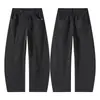 Calça de Trabalho Muxi Clothing Japonesa Retro Desconstruída Patchwork para Homens Solta Reta Tendência Vibe da Marca Calças Casuais Versáteis
