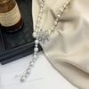 Shijia Elegante Versátil Collar Largo para Mujer Lujo Accesible Versátil Cadena para Suéter de Otoño e Invierno Accesorios de Ropa de Gama Alta Colgante