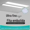 Fita de LED embutida sala de conferências de escritório corredor corredor teto de gesso painel de luz oculto embutido