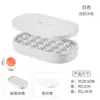 Caixa Transparente para Armazenamento de Blocos de Gelo Doméstico com Tampa Grelha de Gelo de Silicone Molde de Hóquei no Gelo Grelha Redonda para Gelo do Homem Preguiçoso