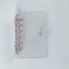 Fichário A7 com Capa de PVC Colorida Estrela a Laser, Planejador de 6 Furos, Diário de Viagem, Caderno, Álbum de Fotos para Estudantes
