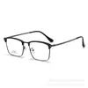 Nuevas gafas ópticas con media montura en la ceja, elegante estilo de negocios para hombre, monturas de gafas de moda con lentes graduados, al por mayor