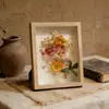 Marco de Fotos Hueco Tridimensional Cuadrado Profundidad 1.6cm Marco de Muestras en Relieve para Insignias, Flores Secas, Marco de Exhibición para Enmarcado DIY
