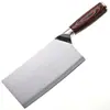 Faca de cozinha Yangjiang, aço inoxidável, faca de fatiar afiada, cutelo leve para carne, com cabo colorido, para uso doméstico
