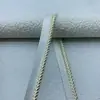 Fita de Zíper Lurex Dourado e Prata 4mm Cordão de Viés Tira de Acabamento para Cortina Almofada de Sofá Têxtil de Casa Tira de Viés Tira de Inserção para Roupa