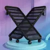 Carro de placa de hierro, carrito tortuga, plataforma larga móvil con ruedas universales, mini remolque para transportar mercancías, polea deslizante, forma redonda