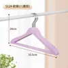 Perchas para Ropa para Uso Doméstico y Tiendas de Ropa, Doble Propósito para Ropa Seca y Húmeda, Juego de Plástico Colorido Imitación Madera, Perchas Antirrayas al por Mayor