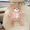 Caja de Pañuelos para Coche de Oso de Dibujos Animados Nueva Caja de Pañuelos Creativa para Colgar en el Coche Bolsa de Pañuelos de Peluche para Colgar en el Coche