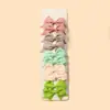 Horquilla de Cola de Milano Multicolor de Comercio Exterior Caliente Lazo Infantil Pinza para el Cabello de Bebé Combinada Color Sólido Pinza Lateral Simple para Mujer