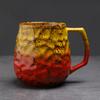Taza de café de cerámica con cambio de horno, taza de gran capacidad para el hogar, taza de cerveza de cerámica cruda creativa de alto valor de color, taza de agua para pareja