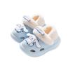Zapatillas de algodón para niños Sanrio, zapatos de invierno para niña con agujeros desmontables, zapatos de playa de dibujos animados para niño, antideslizantes de dos usos