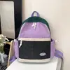 Mochila Escolar para Niñas, Mochila para Escuela Secundaria, Mochila Estudiante Chica de Gran Capacidad, Mochila Nueva Ligera con Bloques de Color para Grados Tres a Seis