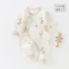 Mameluco digital antibacterial de 10A para bebé, mameluco de algodón puro para recién nacido, traje de una pieza para recién nacidos para todas las estaciones, traje de gateo Clase A