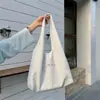 Bolso de Hombro Simple Estilo Ins para Mujer, Bolso de Tela de Color Sólido de Gran Capacidad, Bolso Chaleco Ligero Casual Transfronterizo 2026