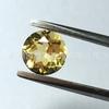 Cristal amarillo natural 4MM 5MM redondo cristal amarillo facetado piedra desnuda joyería con piedra