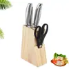 Mango de Acero Completo Juego de Siete Piezas Cuchillo Cuchillo de Cocina Rebanador Cuchillo de Cocina Doméstico traje Juego de Regalo de Cocina Cuchillo Asiento Acrílico