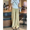 ¡Transmisión en Vivo Venta CalientePantalones Geniales¡Sensación Fresca! Pantalones Anchos de Textura Arrugada, Relajados y Sueltos para Pasear