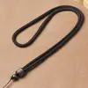Pieza de Mango Grueso de Madera de Ébano con Cuerda para Colgar, Cuerda para Tirachinas de Piedra de Jade, Cuerda Anticaída, Cuerda de Mano, Cordón para Pulsera