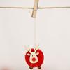 Colgante de ciervo de fieltro para decoración navideña transfronteriza, nuevo y creativo colgante de alce, regalo colgante para árbol de Navidad