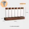 Garrafa para Porcionar Grãos de Café Tubo de Ensaio Rack de Exibição de Vidro Armazenamento de Tubo Único Conservação Ferramentas de Café Pote Hermético Garrafa de Aroma