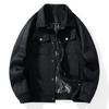 Otoño 2023 nueva moda Juvenil Versátil casual chaqueta ropa de cuero Marca de moda japonesa para hombre una pieza entrega