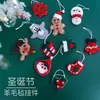 Comercio exterior Decoraciones navideñas Árbol de Navidad Muñeco de nieve Calcetines Fieltro de lana Dibujos animados Adornos Accesorios navideños Colgante