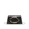 Bolso de Mano Cuadrado Pequeño Estilo Coreano de Moda Transfronterizo para Mujer, Nuevo Bolso de Hombro Color Block de Lunares para Verano 2026 con Cadena Bolso Cruzado
