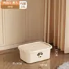 Caja de Almacenamiento con Tapa para Uso Doméstico Caja Organizadora de Plástico Caja de Almacenamiento de Ropa Caja de Almacenamiento para Armario Múltiples Especificaciones Apilable