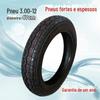 Câmara de ar e pneu para triciclo elétrico 8 camadas espessadas 300/350/375/400/450-12/16X4.0/