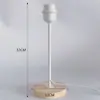 Base de Lámpara de Mesa de Madera Maciza Accesorios de Iluminación Portalámparas Accesorios DIY Lámpara de Mesita de Noche Base de Tornillo E27 Base de Lámpara de Madera