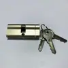 Venta directa del fabricante: Cilindro de cerradura universal de cobre Y-70MM para puertas interiores de madera con ranura de fácil rotura. Venta al por mayor de accesorios modernos para cerraduras