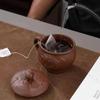 Copo Yixing de Areia Roxa com Alça e Tampa Copo de Chá Pequeno Copo de Cerâmica Feito à Mão Copo Mestre de Chá Saúde para Casa Escritório