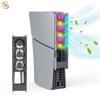 Adequado para Console Ps5 Pro/Slim Ventilador de Resfriamento Universal Controle Inteligente de Temperatura Ventilador Traseiro com Luz Colorida RGB