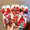 Nuevo Pasador Navideño de Lazo Lindo para Niños Campana Alce Copo de Nieve Pinza de Pico de Pato Traje Regalo de Vacaciones para Estudiantes