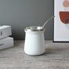 Suministro directo de fábrica Vaso de mate de acero inoxidable 304 de doble capa 8oz rociado de plástico bebida argentina café vaso termo al por mayor