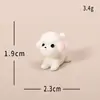 Paisaje Micro Transfronterizo Creativo Simulación Oso de Peluche Blanco Decoración DIY Accesorio Colgante Adorno Mini de Escritorio