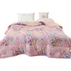 Edredón de algodón lavado vintage al por mayor OEM, edredón de aire acondicionado con estampado de dibujos animados para niños, edredón de verano para siesta en dormitorio estudiantil