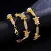 Colgante de Cadena de Alambre Full Diamond Europeo y Americano Transfronterizo Hip-Hop Irregular 3D Aleación Infinito Cadena Cubana Joyería