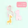 Serie de Animales de Alivio Moldes para Estampar y Cortar Galletas DIY con Diseño de Prensa 3D Realista, Imprescindible para Hornear