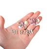 Pendientes de cristal acrílico transparente con forma de mariposa, con agujeros rectos, de color mágico coreano, hechos a mano, para hacer tú mismo, accesorios para joyería de cabello
