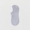 Meias de malha oca Meias femininas de corte raso na moda Meias finas de barco Algodão puro Silicone antibacteriano Meias invisíveis antiderrapantes