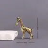 Burro Pequeno de Latão Cabo Sólido Bronze Antigo Pequenos Ornamentos de Mesa Antigos Artesanato de Latão Colante Retrô