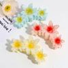 Pinza de garra de flor de lirio estilo festivo de nueva moda transfronteriza, espiral para la parte posterior de la cabeza, verano, accesorios para el cabello de garra de flor de huevo
