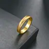 Anel de Ouro Areia Popular de Alta Qualidade e Resistente ao Desbotamento para Mulheres, Anel de Casal Moderno e na Moda, Joia de Mão Popular para Atacado
