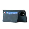 Portatarjetas Vintage Imitación Piel de Vaca Esmerilada para Funda de Teléfono iPhone 12 para iPhone 12 Pro Max Funda Protectora