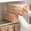 Caja de Almacenamiento para Huevos para Puerta Lateral de Refrigerador Artefacto de Almacenamiento para Huevos Volteador de Huevos Rejilla para Huevos Bandeja para Huevos
